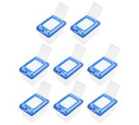 WEKAMOS 8pcs Turtle Suitcase Spider Feeding Container Spider Terrarium Small Reptile Tank Reptile Terrarium Hatching Container Turtle Tank with Lid Blue Abs