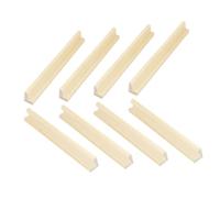 WEKAMOS 8Pcs Wooden Domino Holder Tray Base for Dominoes Versatile DIY Accessory Elegant Design for Desktop Organization and Crafting