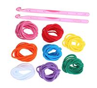 WEKAMOS 98pcs Multicolor DIY Loom Bands Craft Kit with Color Elastic Ropes and Crochet Hooks for Handmade Weaving Projects Potholder Coaster and Creative Gift Making