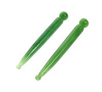 WEKAMOS Acupuncture Massage Pens 2pcs Set Pressure Point Massage Sticks Green Self-Massage Tool for Face and Body Relaxation