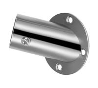 WEKAMOS Adjustable Angle Stainless Steel Towel Rod Support Bracket High Corner Flange Holder for Shower Curtain and Closet Pole Corrosion Rod End Socket for Bathroom and Wardrobe