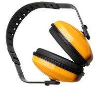 WEKAMOS Adjustable Noise Reduction Earmuffs for Hearing Protection Headband Soft Yellow Soundproof Ear Covers for Sleep and Study