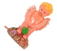 WEKAMOS Angel Shape Aquarium Decor Oxygen Pump Accessory Fish Tank Bubbler Decoration Resin Statue for Enhancing Oxygen Supply and Water Quality in Aquariums