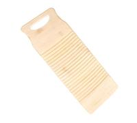 WEKAMOS Bamboo Wash Board for Laundry Hand Washing Clothes, Thickened Anti-slip Scrubbing Board with Wave Texture, Sturdy Laundry Washboard for Home and Shop Use