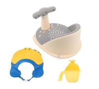 WEKAMOS Bath Seat for Boy Girl and Toddlers Adjustable Bath Seat Non-Slip Design for Newborns and Sitting Boy Girl Elevated for Safe