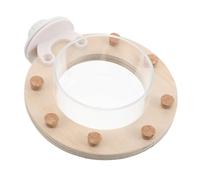 WEKAMOS Bird Feeding Bowls for Parrots Transparent Water Dispenser Food Dish for Cockatiel Budgie Conure Macaw Easy Clean Design Visibility for Timely Refills