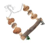 WEKAMOS Bird Hanging Swing for Parrots and Small Birds Wear-Resistant Nut Style Hammock Perch Accessory for Foot Exercise and Play