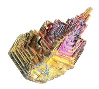 WEKAMOS Bismuth Crystal Mineral Specimen Irregular Ornament for Home Decor Office Table Aquarium and Gift Collectors