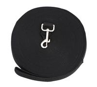 WEKAMOS Black Nylon Pet Training Leash with Alloy Clasp and Welded D-ring for Dogs Cats and Puppies Wide Obedience Lead for Tracking and Walking