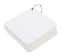WEKAMOS Blank Flashcards with Rings 8x8cm 300 Sheets Blank Vocabulary Memory Cards for Card Making for Office and School Use