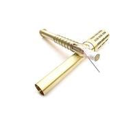 WEKAMOS Brass Moxa Roller Stick Handheld Moxibustion Massage Device for Body Circulation Gold for Warming Massaging Areas Easy to Use Portable