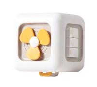 WEKAMOS Busy Cube Sensory Activity Six-sided Montessori Learning Puzzle for Fine Motor Skills Development and Early Education Cognitive Training