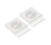 WEKAMOS Cable Management Winder 2pcs Rotatable Storage Box White PP Cord Organizer for Charging and Data Cables on Desk