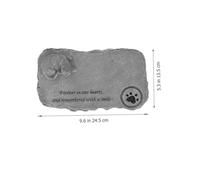 WEKAMOS Cat Memorial Tombstone Pet Resin Decor for Garden Outdoor Dog Memorial Stone Garden Pet Tombstone Diy Home Cemetery Ornament