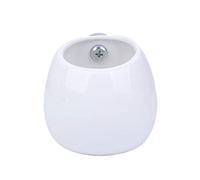WEKAMOS Ceramic Hanging Pet Bowl for Small Pets Feeding, Fixed Mount Feeder for Mice and Guinea Pigs, White Ceramic Food Bowl Suitable for Small Animal Cages and Homes