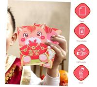 WEKAMOS Chinese Lucky Money Envelopes Year Horse Red Packets for Lunar Year Spring Festival Cartoon Horse Design Paper Traditional and Modern Celebration