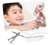 WEKAMOS Chinese Traditional Shadow Puppetry Figure DIY Craft Material Educational Puppet for Family Play and Early Learning Handcrafted Three Kingdoms Character Zhao Yun Colorfast Design