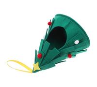 WEKAMOS Christmas Parrot Nest Felt Bird House for Cages Outdoor Warm Hanging Hideaway for Small Pets Including Hamsters Cockatiels Hummingbirds Cozy Christmas Tree Design for Garden Decor