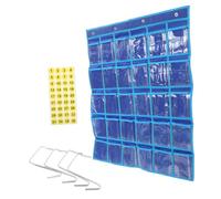 WEKAMOS Classroom Hanging Cell Phone Organizer Wall Storage Bag for Phones Stationery Accessories Pocket Chart for Easy Organization Classrooms Offices and Homes