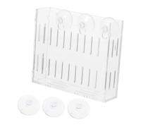 WEKAMOS Clear Acrylic Aquatic Plant Holder with Dual Suction Cups for Fish Tank Frame Space-saving Coral Rack for Breeding Small Water Plants and Aquarium Decoration