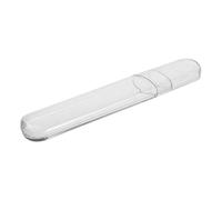 WEKAMOS Clear Plastic Eyelash Tweezer Storage Case with Caps Small Travel Tube Holder for Tweezers and Dolphin Clips Makeup and Manicure Organizer Box