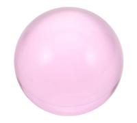 WEKAMOS Clear Transparent Resin Juggling Ball Pink Crystal Sphere for Adults Beginners Acrobatic Conjuring Stage Performance Multipurpose Decor Prop