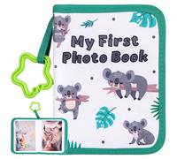 WEKAMOS Cloth Photo Album Book, Soft Sturdy Picture Album 17 Sheets, Designed for Recording Growth and Cherished Moments