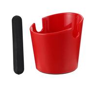 WEKAMOS Coffee Knock Case Red Coffee Grounds Disposal Box Non Slip Base Capacity Easy to Clean for Home Kitchen Cafe Bar