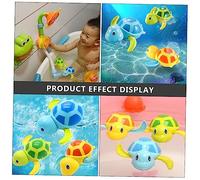 WEKAMOS Colorful Clockwork Sea Turtle Bath for Boy Girl Wind Up Floating Shower Safe Non Toxic Material Smooth Texture Fun Bathtub Play