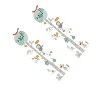 WEKAMOS Colorful Forest Animal Growth Height Chart Wall Sticker for Bedroom Nursery Removable Self-Adhesive Measuring Decal for Boys and Fun Decorative Wall Decor