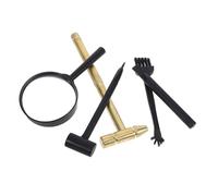 WEKAMOS Complete Archaeological Excavation for Hammer Brush Magnifier Gemstone Dig Kit for Educational Science Exploration and Interactive Family Fun