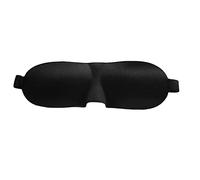 WEKAMOS Contoured Sleep Mask Lightweight Adjustable Eye Masks for Travel Naps Breathable Night Eyeshade with No Pressure Eyelids Comfortable Black