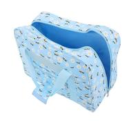 WEKAMOS Crochet Yarn Storage Organizer Knitting Yarn Storage Bag Portable Crochet Organizer Travel Sewing Tote Bag Sky-Blue