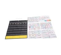 WEKAMOS Cute Classroom Calendar Pocket Chart for Educational Weekly Planner for Kindergarten Elementary Learning Tool for Dates Seasons Holidays Enhances Classroom Decor Engages Young