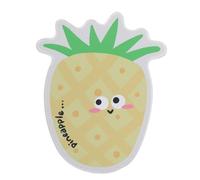 WEKAMOS Cute Pineapple Cartoon Mouse Pad with Non Slip Base Smooth Surface for Precise Tracking Ergonomic Office Desk Accessory with Stitched Edges for Laptop Gaming and Home Use