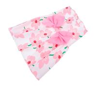 WEKAMOS Cute Small Dog Summer Dress Lightweight Floral Puppy Outfit for French Bulldogs Dachshunds with Breathable Fabric Fade Resistant Colors and Easy Wear Pet Clothes for Birthday