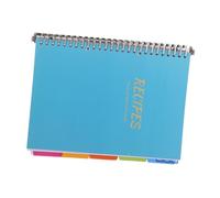WEKAMOS Daily DIY Recipe Planning Notebook with Tear-resistant Pages and Integrated Shopping List Section Recipe Writing Planner for Meal Organization and Efficient Grocery Trips Sky Blue