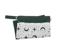 WEKAMOS Diaper Zipper Bag Double Large Capacity Leakproof Storage Pouch for Travel Daycare Stroller Hanging Organizer Portable Wet Dry Nappy Tote