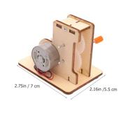 WEKAMOS DIY Dynamo Generator Science Experiment Kit for Students Hand-crank Electricity Invention for Physics Learning and Stem Education Easy Assembly Educational Material