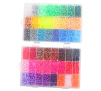 WEKAMOS Diy Educational Fuse Beads Puzzle Kit for Kids and Adults, 5mm Colorful Jigsaw Beads Set 48 Colors for Arts and Crafts, Handmade Puzzle Toy for Home and School Creativity