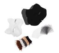 WEKAMOS DIY Kit Blank Paintable Masquerade Half Face Mask for Cosplay Halloween Party with Soft Comfortable Material and Complete Craft Supplies