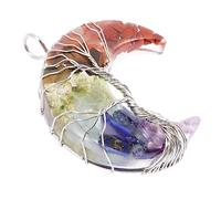 WEKAMOS DIY Resin Moon Pendant Charm for Jewelry Making Lightweight Crystal Ornament for Necklace Earrings Colorful Handmade Accessory for Creative Crafting