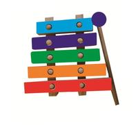 WEKAMOS DIY Wooden Xylophone for Educational Hand-knocking Musical Instrument Craft Smooth Sanded Surface for Painting and Creative Decoration Premium Wood for Boys and Learning