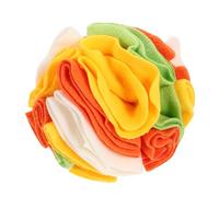 WEKAMOS Dog Sniffing Ball Interactive Pet for Slow Eating Training Durable Polar Fleece Material Bright Color Sniff for Puppies and Dogs Washable and Reusable