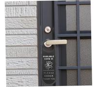 WEKAMOS Double-sided Door Hanging Sign for Conference Office and School Practical Do Not Disturb Please Knock Door Hanger with Clear Printed Message Simple Design