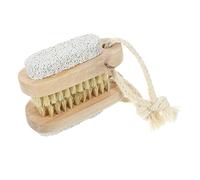 WEKAMOS Double-sided Foot Scrubber Brush with Pumice Stone 2pcs 9.5x4cm Exfoliating Nail Cleaning Dead Skin Removal for Bathing and Pedicure Care