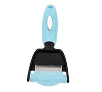 WEKAMOS Dual Head Pet Hair Remover Comb Sky Blue S Abs Material Grooming Tool for Dogs Multi Purpose Bidentate Design Removes Loose Hair and Skin Debris Promotes and Clean
