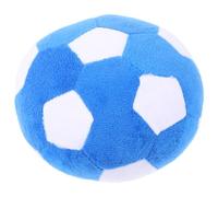 WEKAMOS Durable Plush Football Dog Chew Ball for Puppies Bite Resistant Soft Pet Plaything Teeth for All Age Dogs