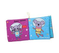 WEKAMOS Early Education Cognitive Cloth Book for Newborns Lightweight Crinkle Sensory with Bright Colors Soft for Visual Stimulation and Touch Development