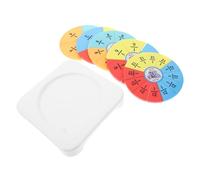WEKAMOS Educational Fraction Circles Colorful Fraction Puzzles Math Teaching Kit for Visualization Counting Multiplication Learning Tool Preschool Elementary Random Color